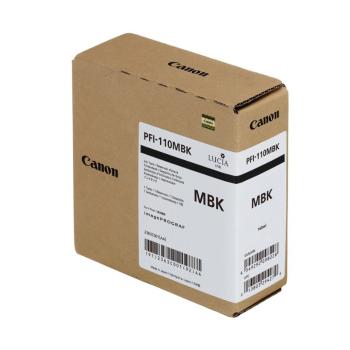 Canon originálna cartridge PFI110MBK, matt black, 160ml, 2363C001, Canon imagePROGRAF TX-2000, TX-3000, TX-3000, TX-4000