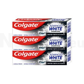 Colgate Advanced White Charcoal zubná pasta 3x75 ml