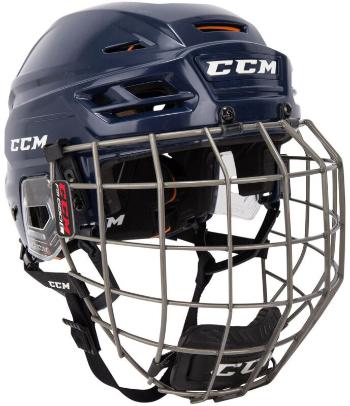 CCM Hokejová prilba Tacks 710 Combo SR Modrá L