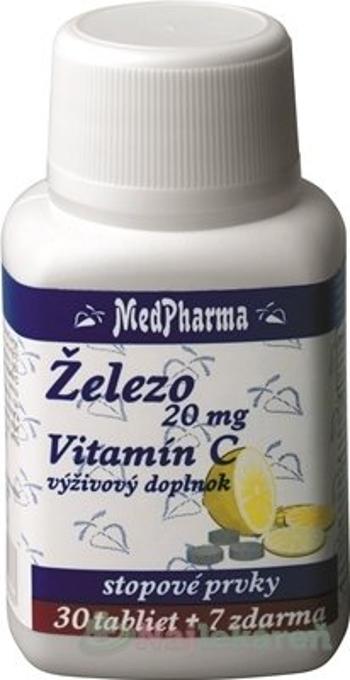 MedPharma ŽELEZO 20 mg + Vit. C 37 tabliet