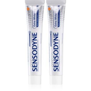 Sensodyne Extra Whitening bieliaca zubná pasta s fluoridom pre citlivé zuby 2x75 ml
