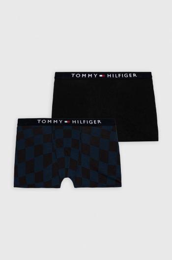 Detské boxerky Tommy Hilfiger 2-pak tmavomodrá farba