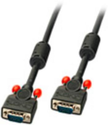 LINDY 36370 VGA prepojovací kábel [1x VGA zástrčka - 1x VGA zástrčka] čierna  25.00 cm