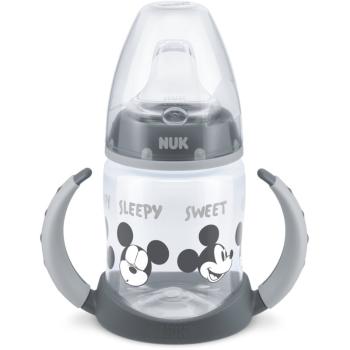 NUK First Choice Mickey Mouse tréningový hrnček s držadlami 6m+ Grey 150 ml