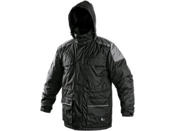 Pánska zimná bunda FREMONT, čierno-šedá, veľ. 3XL