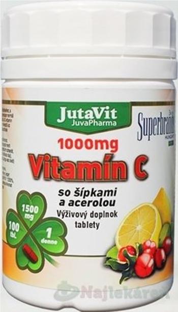 JutaVit Vitamín C 1000 mg so šípkami a acerolou 100 ks