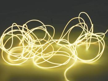 Eurolite Elektro-Luminiszenz svietiaca šnůra  3 V žltá 2 m
