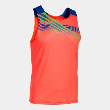 ELITE X SLEEVELESS SHIRT FLUOR CORAL ROYAL S