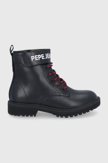 Detské topánky Pepe Jeans čierna farba
