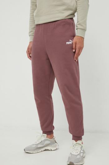 Nohavice Puma dámske, fialová farba, jednofarebné