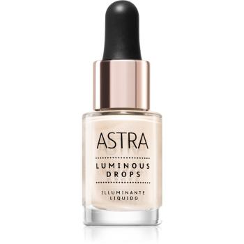 Astra Make-up Luminous Drops tekutý rozjasňovač odtieň 02 Liquid Sun 15 ml