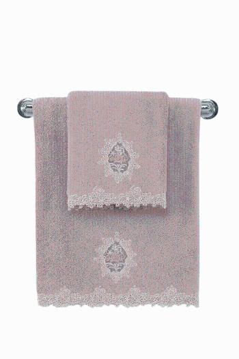 Soft Cotton Osuška DESTAN s čipkou 85x150cm. Luxusné froté osušky