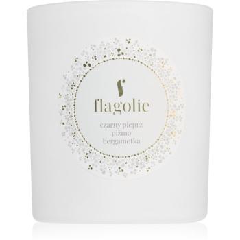 Flagolie White Label Black Pepper, Musk, Bergamot vonná sviečka 150 g