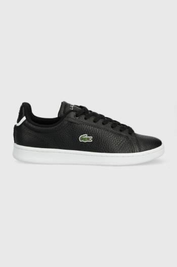 Kožené tenisky Lacoste CARNABY PRO čierna farba, 44SFA0005