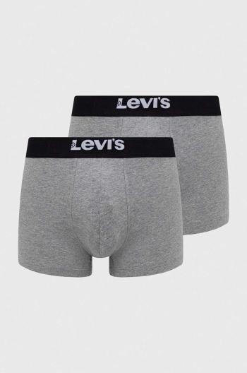 Boxerky Levi's 2-pak pánske, šedá farba