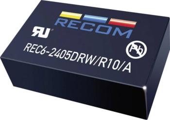 RECOM REC6-0505SRW/R10/A DC / DC menič napätia, DPS 5 V/DC 5 V/DC 1 A 6 W Počet výstupov: 1 x