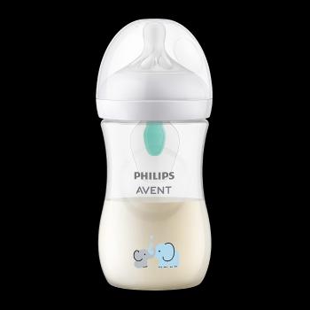 PHILIPS AVENT Fľaša Natural Response s ventilom AirFree 260ml, 1m+ slon