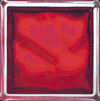 Luxfera Glassblocks red 19x19x8 cm lesk 1908WREBR