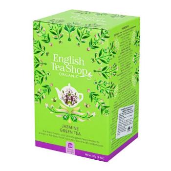 BIO Zelený čaj s jazmínom a kvetom bazy - English Tea Shop 40g