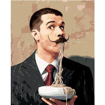 Maľovanie podľa čísel - Salvador Dalí a špagety (HRAbz33501nad)