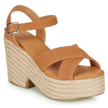 Superdry  HIGH ESPADRILLE SANDAL  Sandále Hnedá