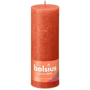 BOLSIUS rustikálna stĺpová zemitá oranžová 190 × 68 mm (8717847146762)