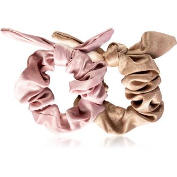 BrushArt Hair Band gumičky do vlasov 2 ks Satin Pink/Beige 2 ks