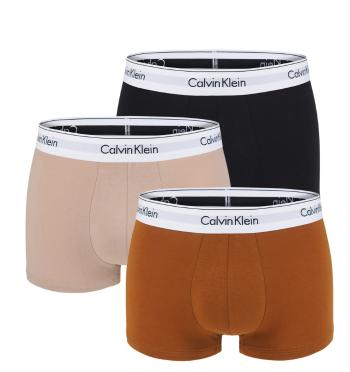 CALVIN KLEIN - boxerky 3PACK modern cotton naturals bronze color - limitovaná edícia-XL (101-106 cm)