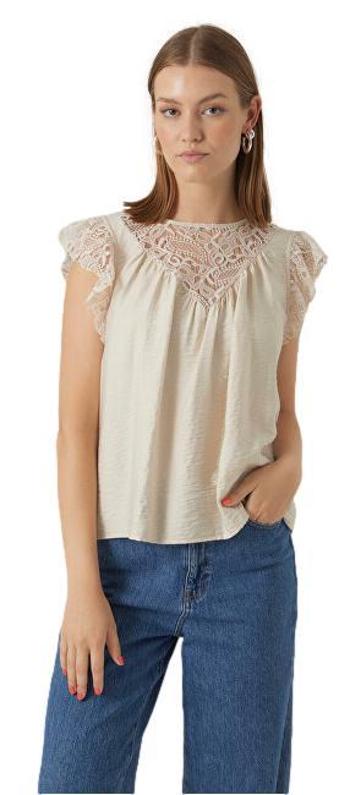 Vero Moda Dámsky top VMPURA Regular Fit 10295688 Pumice Stone XS