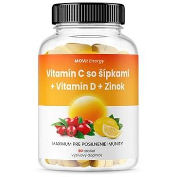 Vitamín C 1 200 mg so šípkami + Vitamín D + Zinok PREMIUM, 90 tbl. (8594202100344)