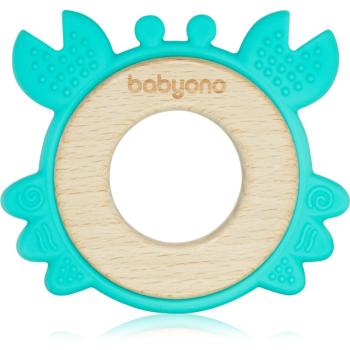 BabyOno Wooden & Silicone Teether hryzadielko Crab 1 ks