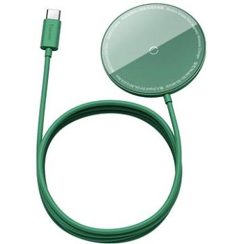 Baseus Mini Magnetic Wireless Charger USB-C kable 1,5 m 15 W Green (WXJK-H06)