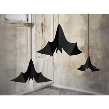 Závesná dekorácia netopiere 3 ks – 47 × 23/37 × 19/31 × 14cm – halloween (5901157457714)