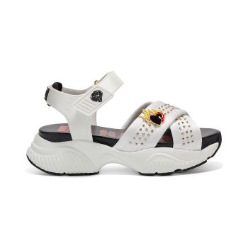 Ed Hardy  Flaming sandal white  Sandále Biela