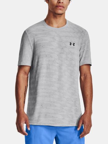 Under Armour UA Seamless Ripple SS Tričko Šedá