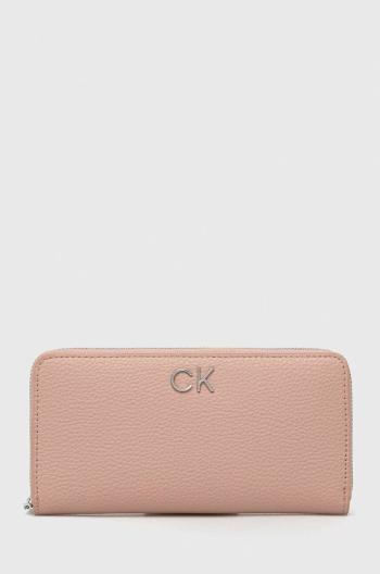 Peňaženka Calvin Klein dámsky, ružová farba