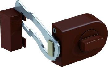 Basi R1302-0204 doplnkový dverný zámok s blokovaným oblúkom hnedá