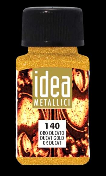 MAIMERI IDEA METALLICI - Tekuté metalické farby 140 - ducat gold, 60 ml