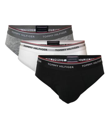 TOMMY HILFIGER - 3PACK Premium essentials čierne, sivé a biele slipy -XXL (112-123 cm)