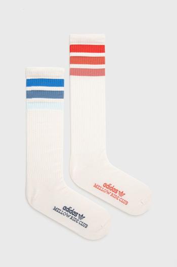 Ponožky adidas Originals Traceable Series (2-pak) béžová farba
