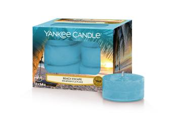 Yankee Candle Aromatické čajové sviečky Beach Escape 12 x 9,8 g