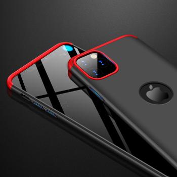 360° Ochranný kryt iPhone 11 Pro Max čierny-červený