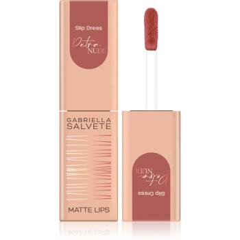 Gabriella Salvete Petra Nude Slip Dress tekutý rúž s matným finišom 4,5 ml