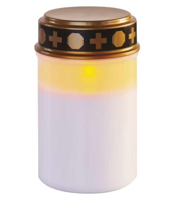 EMOS LED náhrobná sviečka bielá s časovačom DCCV21
