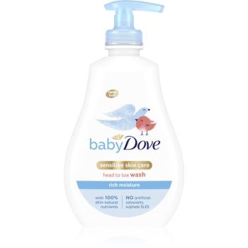 Dove Baby Rich Moisture umývací gél na telo a vlasy 400 ml