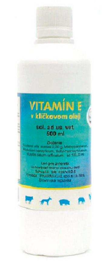 Vitamin E v klíčkovom oleji pre zvieratá 500ml