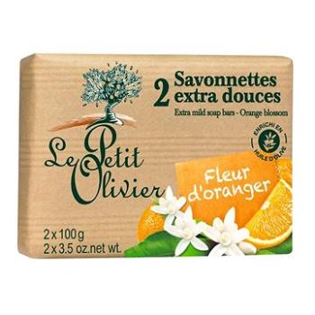 LE PETIT OLIVIER Extra Mild Soap Bars – Orange Blossom 2× 100 g (3549620005035)