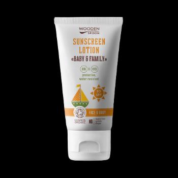 WOODEN SPOON Opaľovacie telové mlieko v tube Baby & Family SPF 30, 150 ml