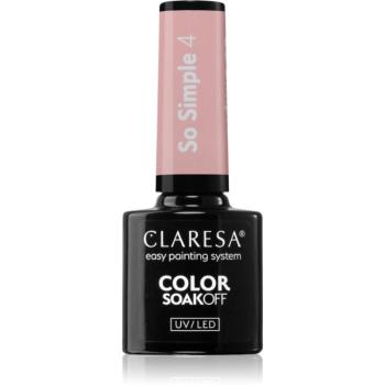 Claresa SoakOff UV/LED Color So Simple gélový lak na nechty odtieň 4 5 g