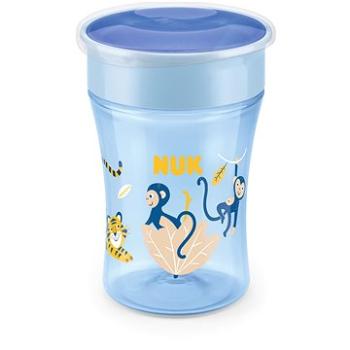 NUK hrnček Magic Cup s viečkom 230 ml – modrý, mix motívov (BABY8583a)